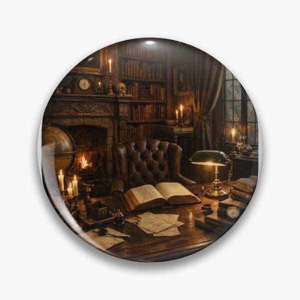 Item preview, Dark Academia Study Room – Vintage Scholarly Aesthetic Art designed and sold by Shadowframe Studios.