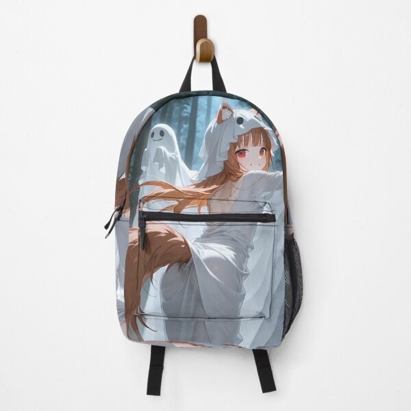Item preview, Holo Spice And Wolf Hooded Ghost In Moonlit Night Forest designed and sold by SolenneAzur.