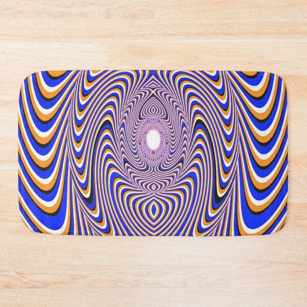 Item preview, Psychedelic Blue Orange Tunnel Optical Illusion designed and sold by Raloel Art.