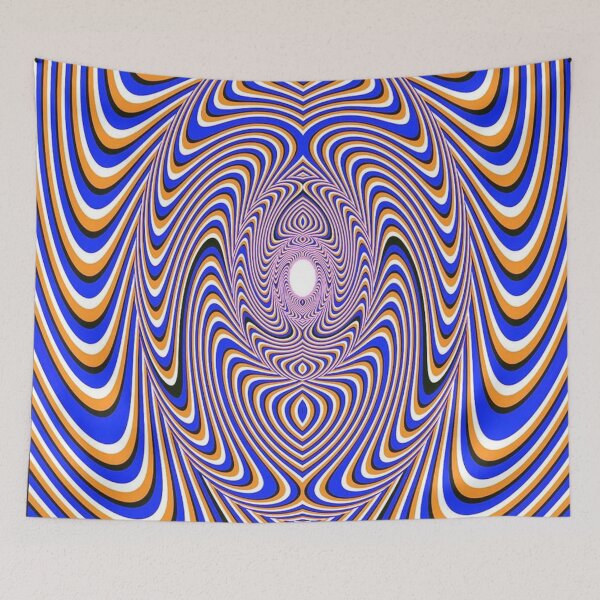 Item preview, Psychedelic Blue Orange Tunnel Optical Illusion designed and sold by Outlet Raloel.