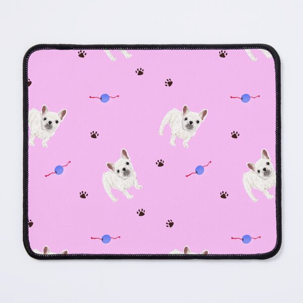Item preview, French Bulldog Frenchie with Dog Toy and Paw Prints | Dog Lover Design designed and sold by yashiki.