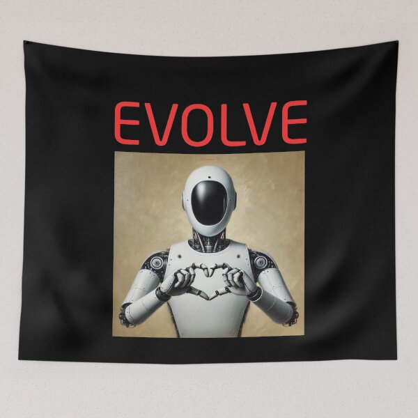 Item preview, Robot Evolution T-Shirt | Future of AI & Human Innovation designed and sold by TEEJAMBOREE.