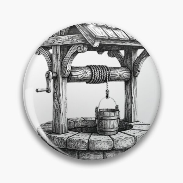 Item preview, Water well - Bold Line Realism designed and sold by Minimalisticaly.