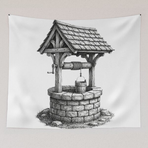 Item preview, Water well - Bold Line Realism designed and sold by Minimalisticaly.