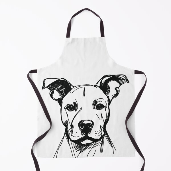 Item preview, Rescue Pitbull Dog | Cute Dog Sketch designed and sold by pixiedustpaint.