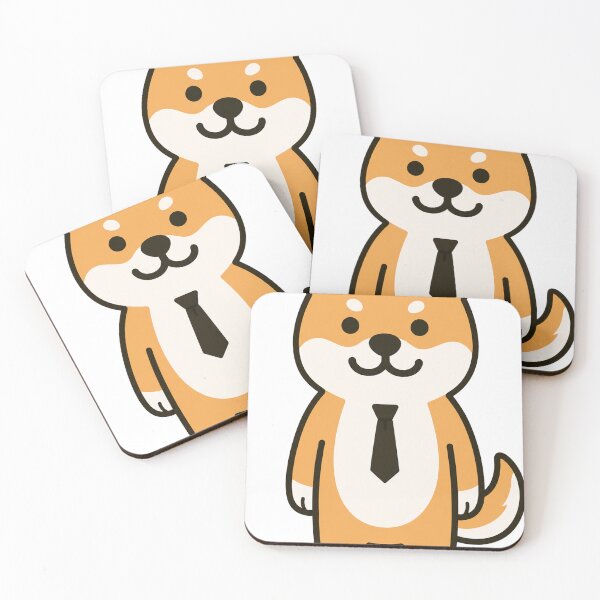 Item preview, Cute Shiba Inu Wearing a Tie designed and sold by Tsukimoto.