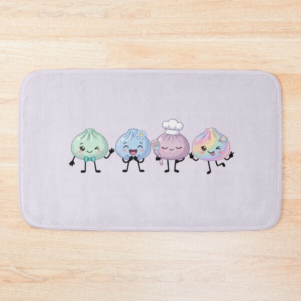 Item preview, Kawaii Dumpling Friends – Pastel Squishy Dumpling Crew designed and sold by EmeraldeaArt.