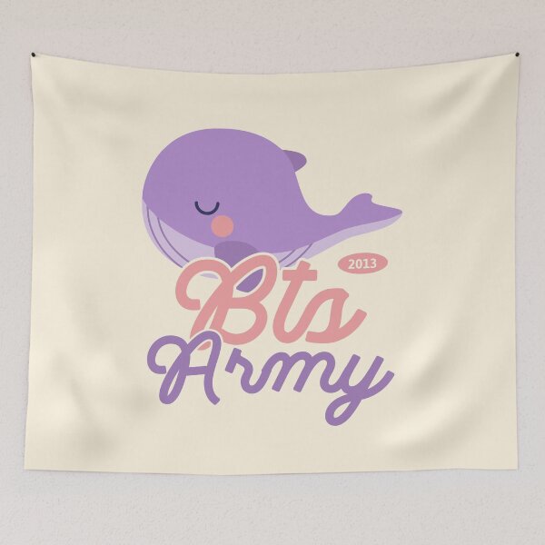 Item preview, BTS army pastel whale designed and sold by Morcawork.