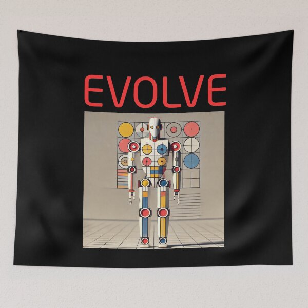 Item preview, Robot Evolution T-Shirt | Future of AI & Human Innovation designed and sold by TEEJAMBOREE.