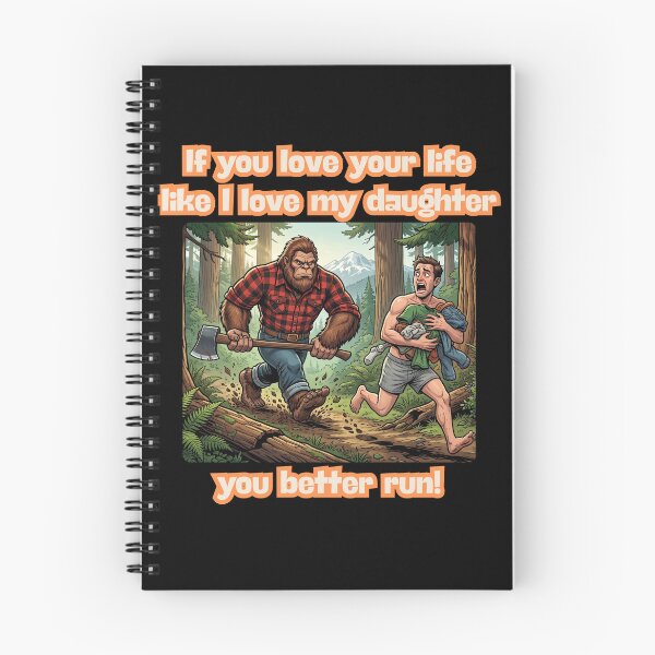 Item preview, Bigfoot I Love My Daughter - Funny Big Girl Dad Cryptidcore designed and sold by Spank My Yeti.