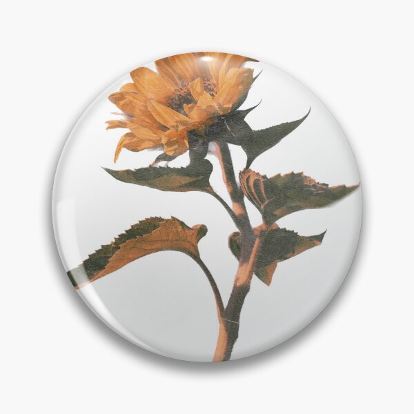 Item preview, Realistic Vintage Sunflower Botanical Stem on Black Background - High-Resolution Floral Art designed and sold by T-shirts for hot people .