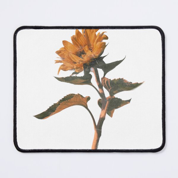 Item preview, Realistic Vintage Sunflower Botanical Stem on Black Background - High-Resolution Floral Art designed and sold by T-shirts for hot people .