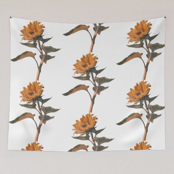 Item preview, Realistic Vintage Sunflower Botanical Stem on Black Background - High-Resolution Floral Art designed and sold by T-shirts for hot people .