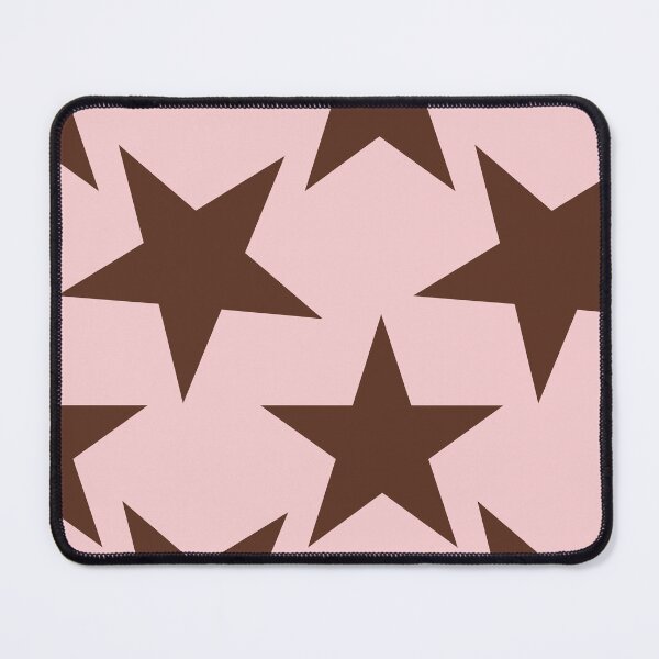 Item preview, Brown and Pink Star Pattern | Minimalist Brown Stars | Retro Chocolate Star Design | Cute Starry Pattern | Chocolate Brown and Pink Starry | Bohemian Brown Star Pattern designed and sold by VivaFy.