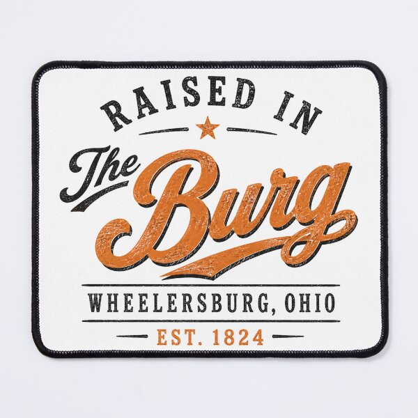 Item preview, Raised in The Burg | Wheelersburg Ohio | Vintage Hometown Pride Retro Design designed and sold by Rewind Society.