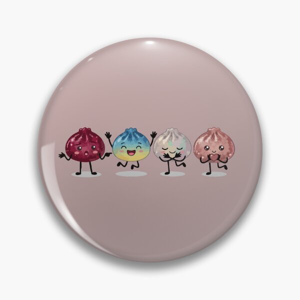Item preview, Kawaii Squishy Dumpling Squad – Cute Moody Dumpling Crew designed and sold by EmeraldeaArt.