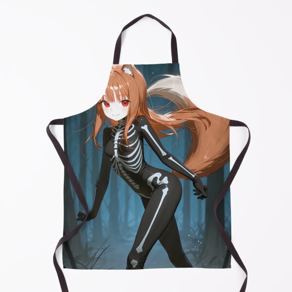 Item preview, Holo Spice And Wolf Halloween Skeleton Costume Moonlight Forest designed and sold by reinazenka.