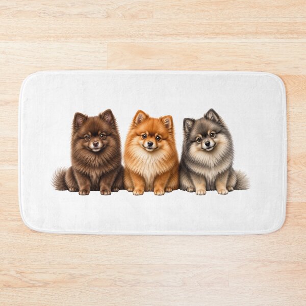 Item preview, Three Little Hearts Pomeranian Puppies designed and sold by SabraDD.