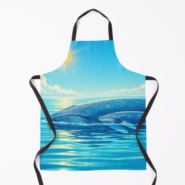 Item preview, Blue Whale Marine Life Digital Animal Art designed and sold by kakarikihill.