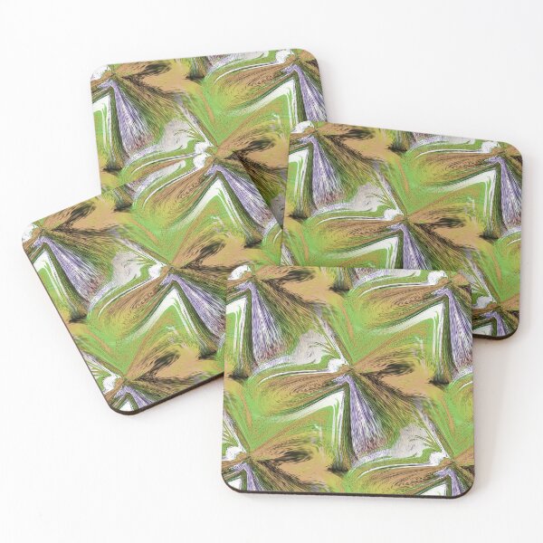 Item preview, Colorful Retro Marble Butterflies in Green and Brown designed and sold by Artistestella.