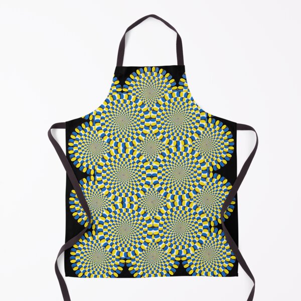 Item preview, Mesmerizing Blue & Yellow Spinning Circles Optical Illusion designed and sold by Outlet Raloel.