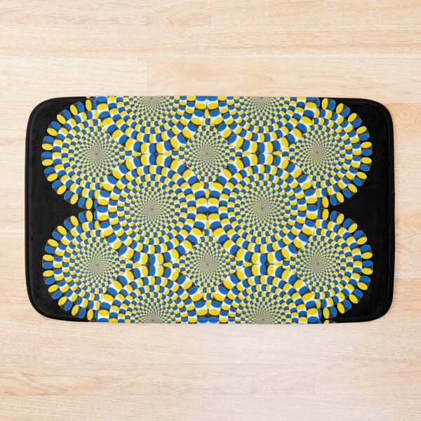 Item preview, Mesmerizing Blue & Yellow Spinning Circles Optical Illusion designed and sold by Outlet Raloel.