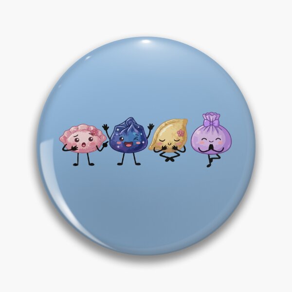 Item preview, Kawaii Dim Sum Dumpling Squad – Colorful Asian Food Characters designed and sold by EmeraldeaArt.