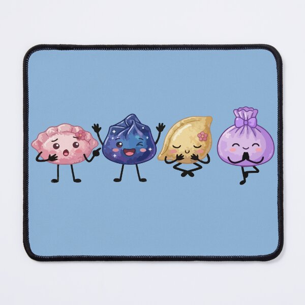 Item preview, Kawaii Dim Sum Dumpling Squad – Colorful Asian Food Characters designed and sold by EmeraldeaArt.