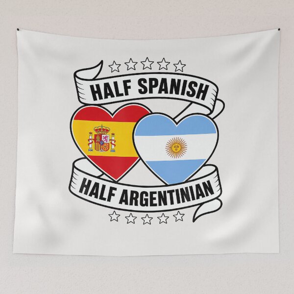 Item preview, Spanish Argentinian Half Spain Argentina Espana Argentina designed and sold by Apparel-Vortex.