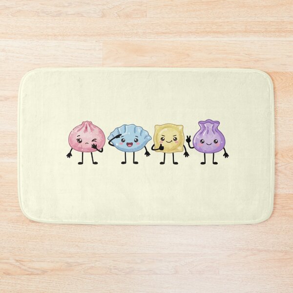 Item preview, Pastel Kawaii Dim Sum Buns – Cute Asian Food Characters designed and sold by EmeraldeaArt.