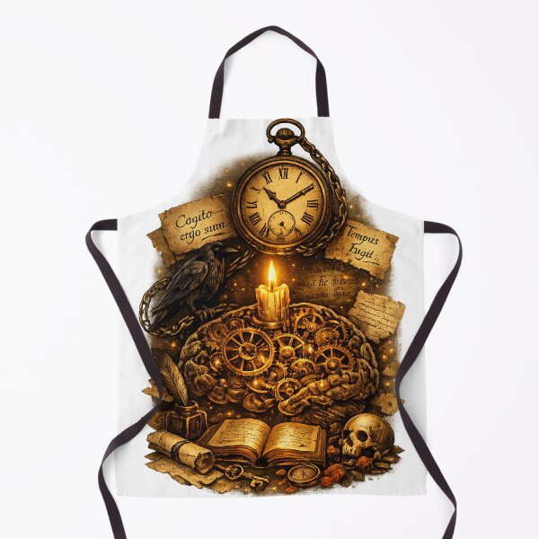 Item preview, The Clockwork Mind – Dark Academia Steampunk Design designed and sold by Shadowframe Studios.