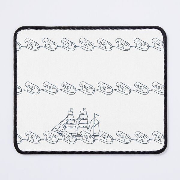Item preview, Ocean Waves and Tall Ship designed and sold by Mushroom-Lad.