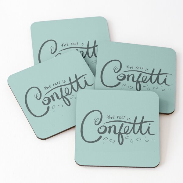 Item preview, The Rest is Confetti Hill House Quote Dark designed and sold by DesignedByCece.