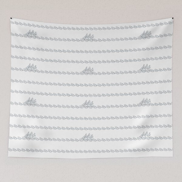 Item preview, Ocean Waves and Tall Ship designed and sold by Mushroom-Lad.