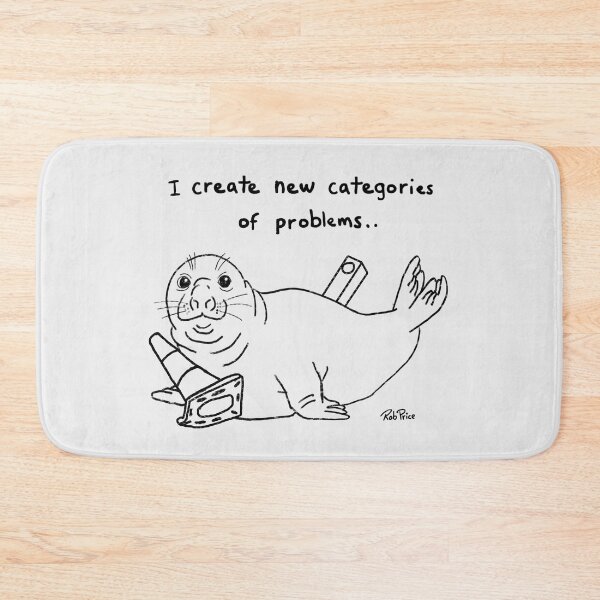 Item preview, Neil the Seal-  I create new categories of problems.. designed and sold by Rob Price.