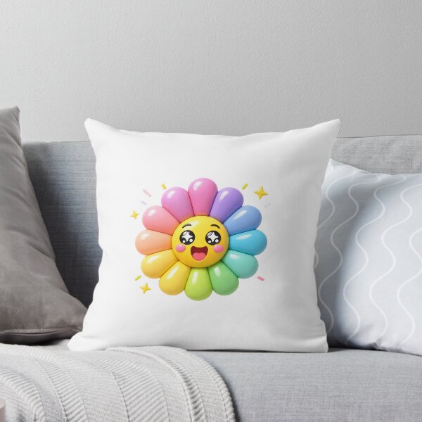 Item preview, Excited Bloom – Cute Excited Flower designed and sold by VIBESPLACE.