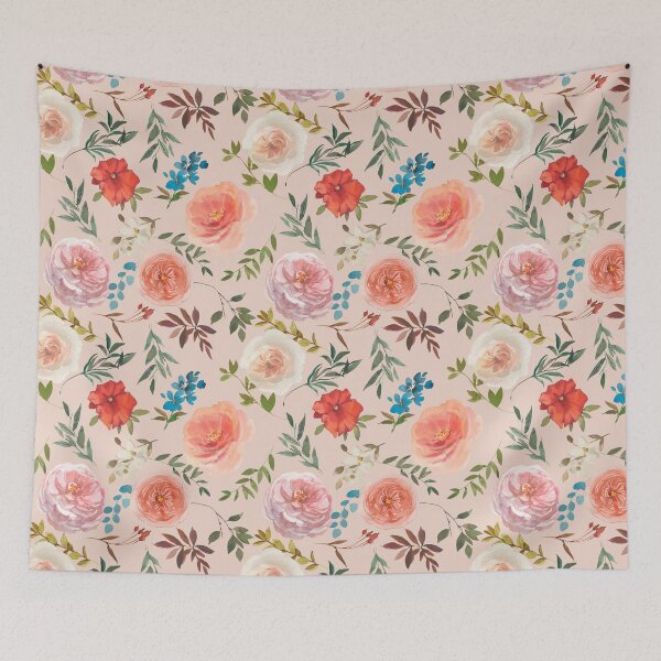 Item preview, Letter T Vintage Florals designed and sold by WildAliceArt.