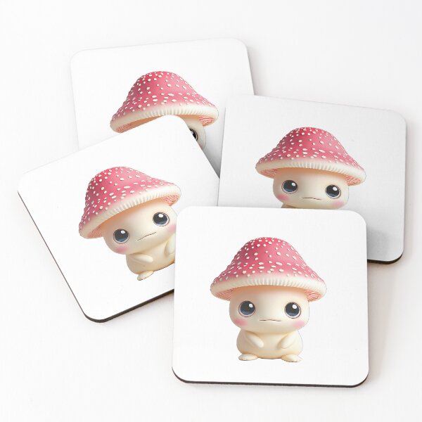 Item preview, Tiny Red Mushroom Spirit Wax Figure Art Toy designed and sold by CuteSlothWorld.