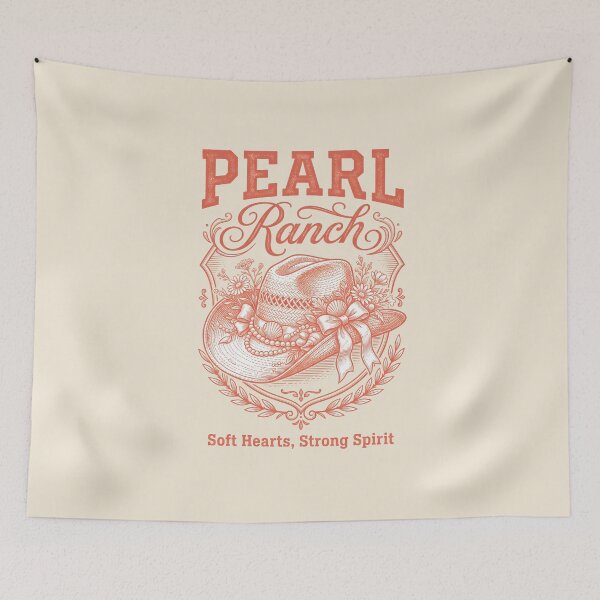 Item preview, Pearl Ranch – Coastal Cowgirl Cowboy Hat Design designed and sold by Sea Gem.