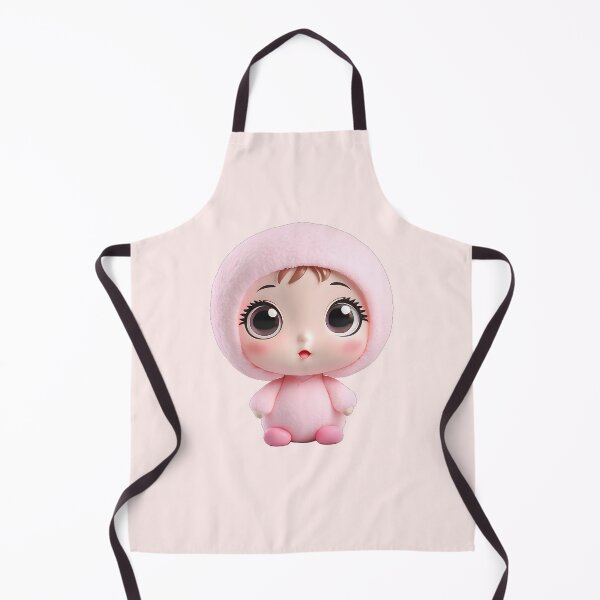 Item preview, Soft Pink Plush Baby Wax Figure Art Toy designed and sold by CuteSlothWorld.