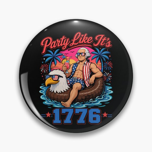 Item preview, Party Like It's 1776 George Washington Funny 4th Of July Gear designed and sold by DynamicDesign.