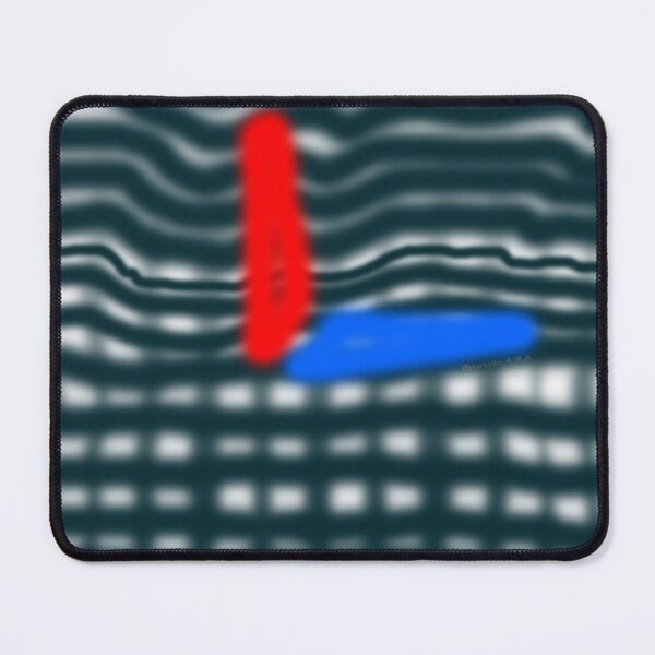 Item preview, Angular Signals - Abstract Blurred Grid and Orthogonal Red Blue Lines designed and sold by MAMA.art.Rio <Marsailhe_Milward>.