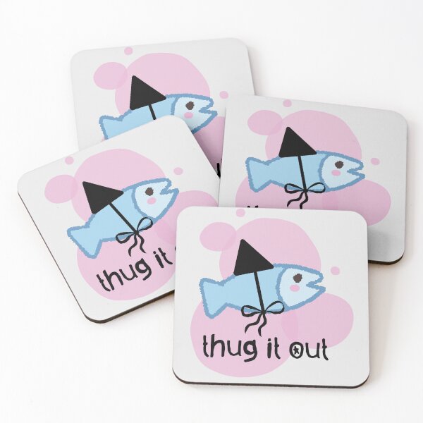 Item preview, Cute Little Fish Big Shark Fin Thug It Out designed and sold by TackyTime.
