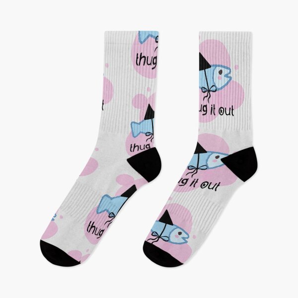 Item preview, Cute Little Fish Big Shark Fin Thug It Out designed and sold by TackyTime.