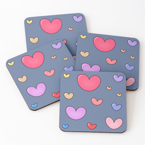 Item preview, Colorful Hand Drawn Hearts Pattern designed and sold by ubborn.