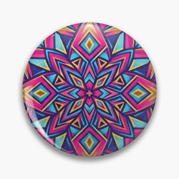 Item preview, Vibrant Geometric Kaleidoscope Abstract Pattern designed and sold by delohill.