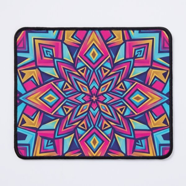 Item preview, Vibrant Geometric Kaleidoscope Abstract Pattern designed and sold by delohill.