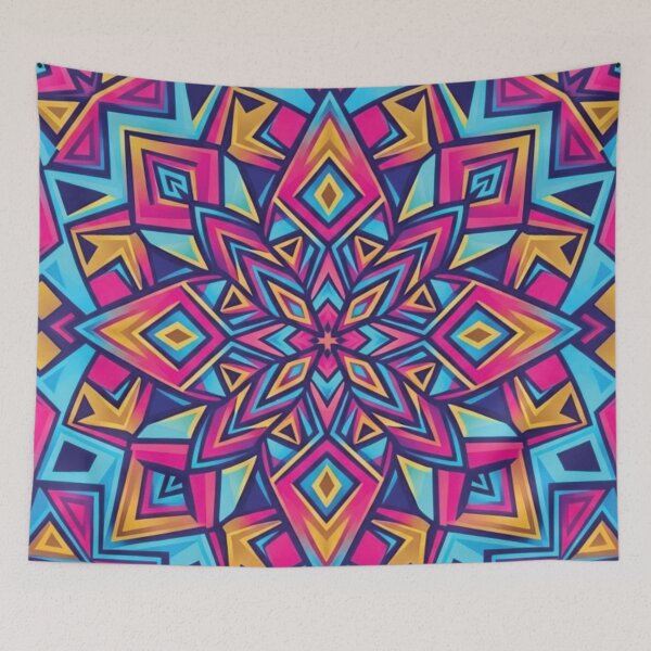 Item preview, Vibrant Geometric Kaleidoscope Abstract Pattern designed and sold by delohill.