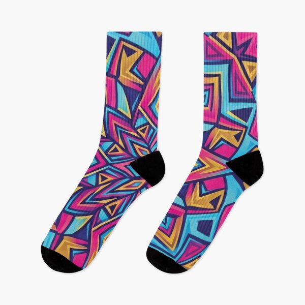 Item preview, Vibrant Geometric Kaleidoscope Abstract Pattern designed and sold by delohill.