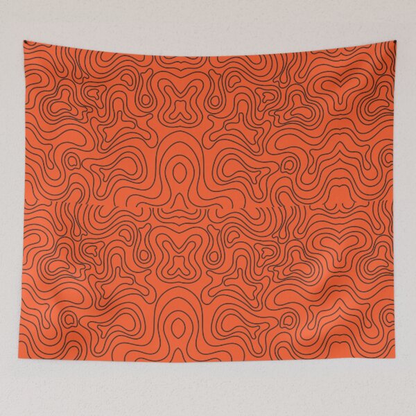 Item preview, Groovy Abstract Contour - Orange designed and sold by MayaCordalia.